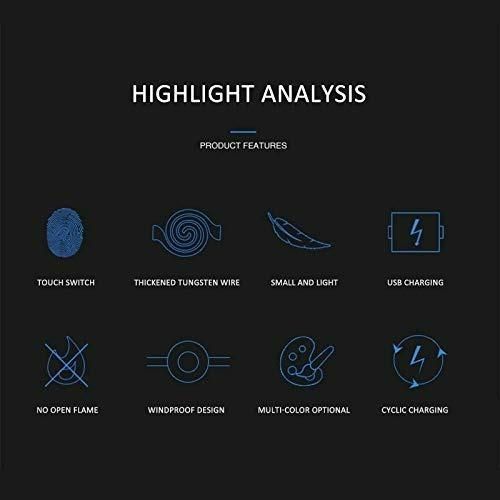 Mini Cylinder Smart LCD USB Lighter